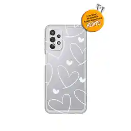 Tria Samsung Galaxy A32 Telefon Kılıfı Baskılı Desenli Şeffaf Silikon Telefon Kılıfı