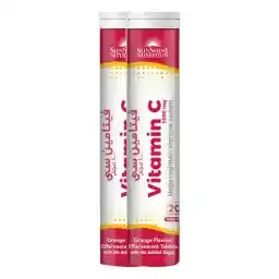 صن شاين نيوترشن فيتامين سي بنكهة البرتقال الفوارة - 20 قرصًا