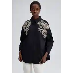 Touche Prive Shirt - Black - Oversize