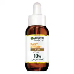 سيروم فائق ليلي من غارنييه للإشراقة السريعة مع 10% فيتامين سي للبهتان و البقع الداكنة، 30مل