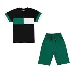 ست تی شرت آستین کوتاه و شلوارک پسرانه مادر مدل رابرت کد 26