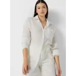 Pocket Detail Longline Shirt