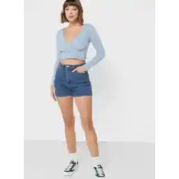 High Waist Denim Shorts