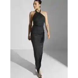 Halter Neck Shimmer Dress