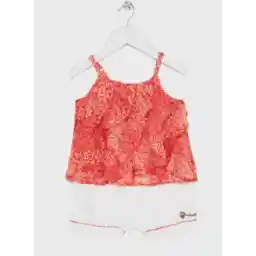 Nauti Nati Girls Printed Ruffled Top With Shorts