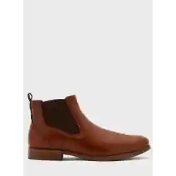 Faux Leather Chelsea Boots