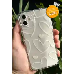 Tria Apple Iphone 12 Uyumlu Desenli Baskılı Kamera Korumalı Yumuşak Silikon Telefon Kılıfı