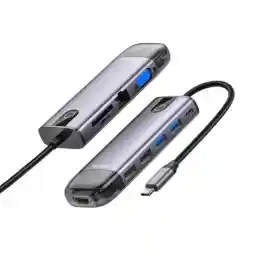 هاب 10 پورت تایپ سی مک دودو مدل HU-7420 MCdodo HU-7420 USB HUB 10 Port