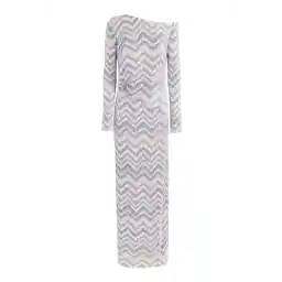Missoni Zizgag Knit Sequin Long Dress