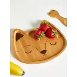 Woodland Fox Bamboo Plate