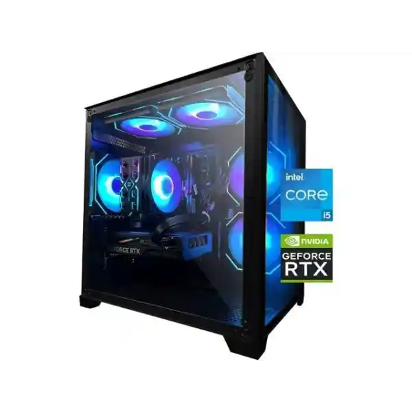 AOACE Gaming PC Desktop INTEL Core i5 12400F 2.5 GHz, NVIDIA RTX 4060 8G DLSS 3, 32GB DDR4 RAM 3200MHz,1TB NVMe PCIe4.0, Wi-Fi6E, Game Design Office console,Sea View Room,Windows 11 Home 64-bit