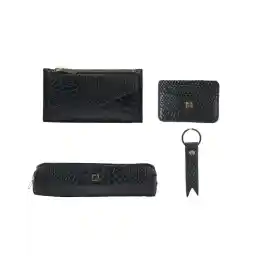 ست هدیه چرم طبیعی زنانه منط Mante مدل x102