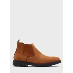 Faux Suede Chelsea Boots