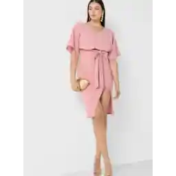 Tie Detail Wrap Dress