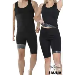 DC Unisex Sauna Terma Takım Şort Atlet Terleme Zayıflama Kıyafeti