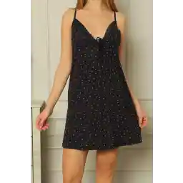 Nicoletta Kadın Tunik Gecelik Ip Askılı Viskon Likrali Laci