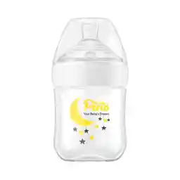 شیشه شیر نوزاد و کودک 0 تا 6 ماه مدل ماه و ستاره حجم 150 میلی لیتر | پینو بیبی