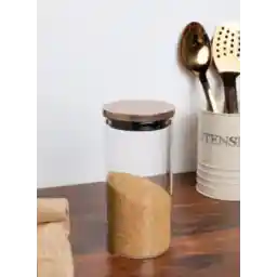 Freska Gold Glass Storage Jar with Lid 1300ml