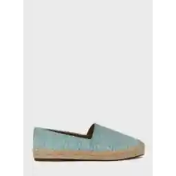 Shimmery Textured Flat Espadrille