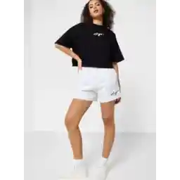 High Waist Logo Shorts