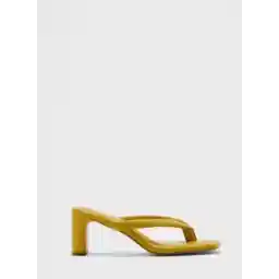 Toe Thong Low Heeled Mule