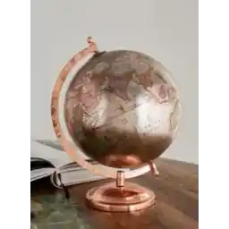 Rose Gold Desk Globe