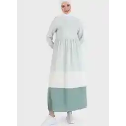 Color Block Tiered Dress