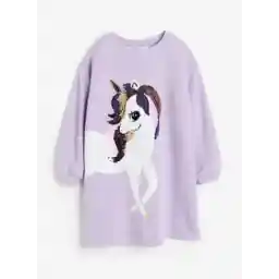 Kids Reversible Sequin-Motif Dress