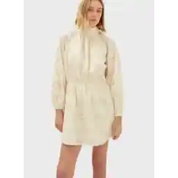 Belted Openwork Dress