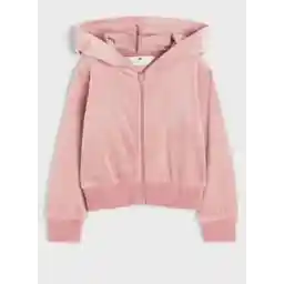 Kids Velour Zip-Through Hoodie