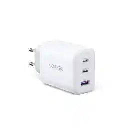 UGREEN USB C Charger 65W PD Power Supply 3-Port Charger Adapter PPS 45W Fast Charger Compatible with MacBook Pro/Air, iPad, iPhone 17/16/15/14, Galaxy S25 Ultra, Pixel, Steam Deck (White)