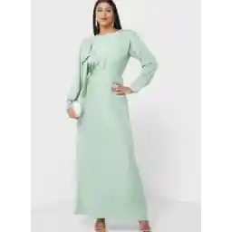 Embellished Belted Dress