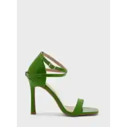 Ankle-Strap Patent Sandals