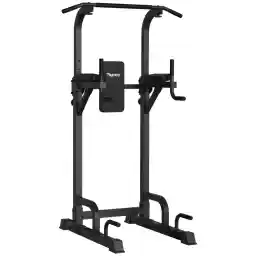 PASYOU Power Tower Pull Up Bar Stand 9 Levels Adjust Workout Dip Station for Home Gym Strength Training Equipment