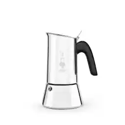 Bialetti - Venus: 6 Cups Ocak Üstü Espresso Pişirici - 235ml - Gümüş Renk - Paslanmaz Çelik Gövde - Patentli Güvenlik Valfi - Tüm Ocak Türleri İçin Uygundur (İndüksiyon Dahil)