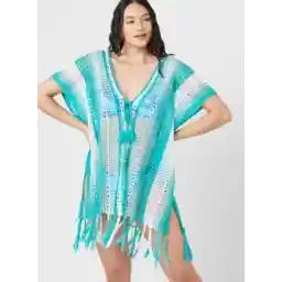 Crochet Detail Beach Cover Up