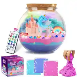 Unicorn Gifts for Girls, Unicorn Terrarium Kit for Kids, DIY Unicorn Toys for Girls, Arts and Crafts Supplies,Kids Aged 4-8, Birthday Gift for Girl Ages 4 5 6 7 8-12 Year Old- Best Present for kids