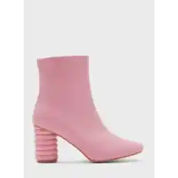 Square Toe Boot With Interest Heel