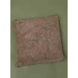 Beige Fleece Pom Pom Cushion With Insert 45X45Cm