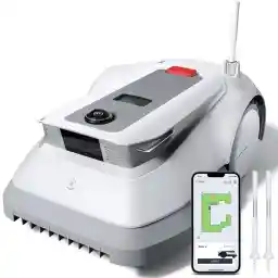 ECOVACS GOAT G1-800 Robotic Lawnmower 800㎡ without Boundary Cable, Fully Automatic Mapping Lawn Robot, Ultra Wide Band + Vision + GPS Positioning, 16-Zone Management, Intelligent Obstacle Avoidance