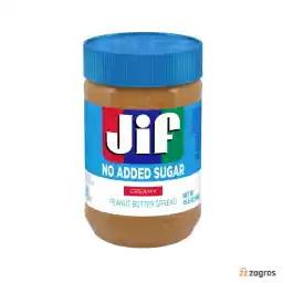 کره بادام زمینی کرمی بدون شکر جیف 440 گرم