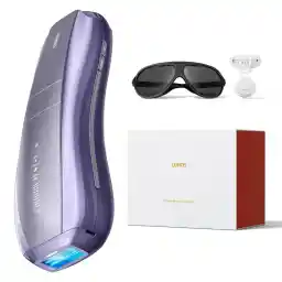 Ulike Laser Hair Removal, Air 10 IPL Hair Removal for Women and Men, 65°F Ice-Cooling Contact, Dual Lights, Skin Sensor & SHR Mode* for Nearly Painless, Effective & Long-Lasting Hair Removal from Home