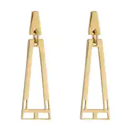 گوشواره طلا میخی 18 عیار زنانه پرسته مدل آلیش کد WE664