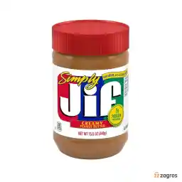 کره بادام زمینی کرمی جیف حاوی پروتئین 440 گرم