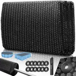 KESSER® Pool Solar Tarpaulin Rectangular 450 x 220 cm | Solar Film Thickness 120 µm | Solar Cover Solar Tarpaulin Can Be Cut to Size | Pool Solar Foil Pool Heating for Water Heating Heat Tarpaulin