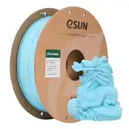 eSUN Geüpgraded Mat PLA 3D Printer Filament, Mat PLA Filament 1.75mm, Maatnauwkeurigheid +/- 0.02mm, 1kg Spoel (2.2 LBS) 3D Print Filament voor 3D Printers (Meer blauw, 1KG)