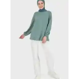 Round Neck Puff Sleeve Top