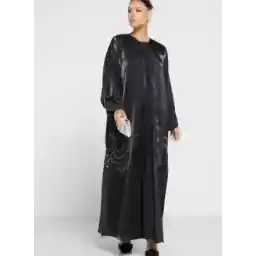 Embellished Mesh Detail Abaya