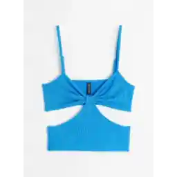 Cut Out Knitted Crop Top