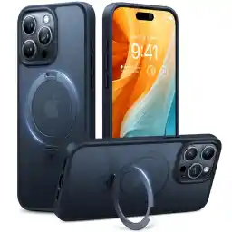 TORRAS Ostand Q1 Guardian for iPhone 15 Pro Case for MagSafe (No. 1 Magnetic Force, Invisible Stand, Military Protection) Shockproof Mobile Phone Case iPhone 15 Pro Case Protective Case All-in-One